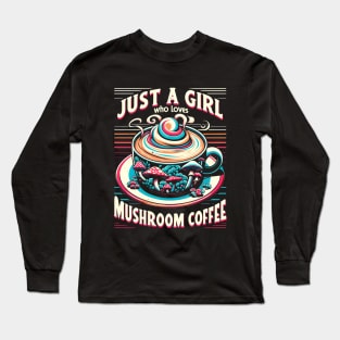 Mushroom Coffee Long Sleeve T-Shirt